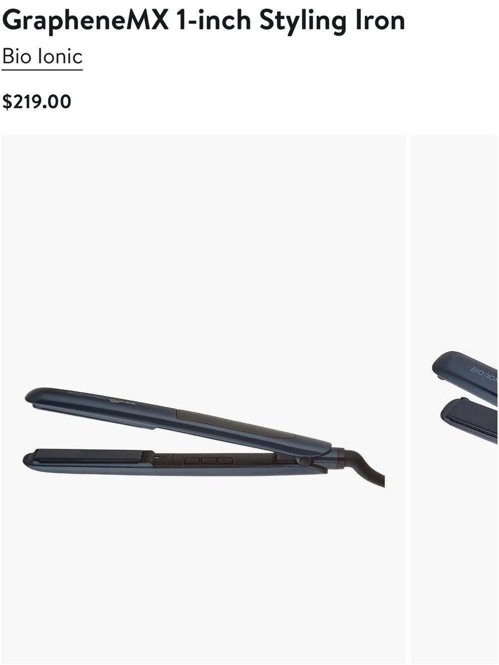 GrapheneMX 1-inch Styling Iron in Dark Blue